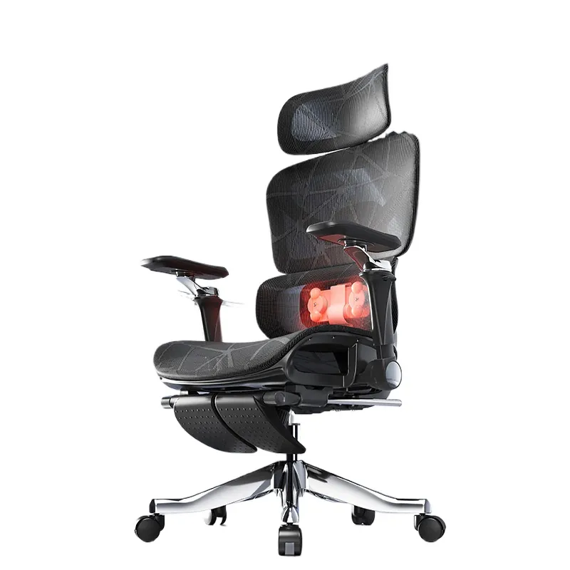 Massage - Ergonomik Masajlı Bel Destekli Isıtmalı Ofis