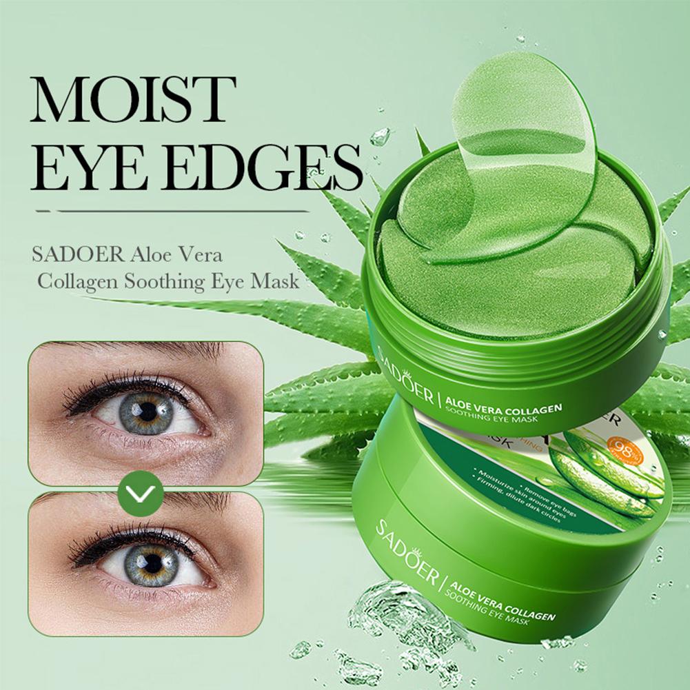 Collagen Under Eye Patches - 60 adet Aloe Vera Kollajen Göz