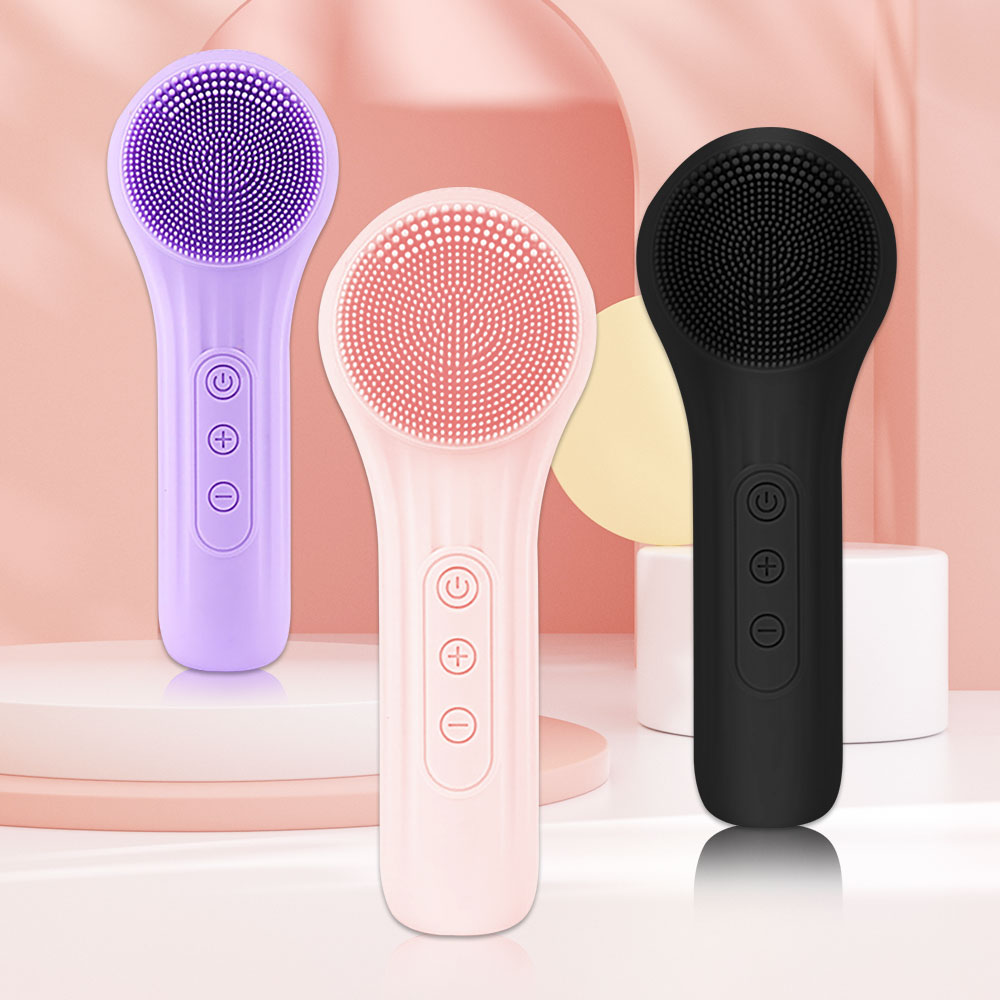 Silicone Face Scrubber Electric - Sonic silikon yüz fırça temizleyici titreşim