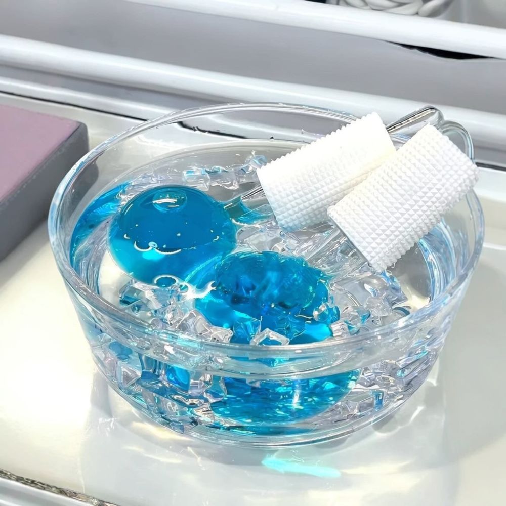 Face Ice Roller Puffiness - Yüz Masajı İçin Soğuk Küreler, Soğuk