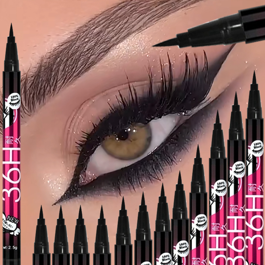 Waterproof Liquid Eyeliner Pen - 1/5/12 adet siyah sıvı Eyeliner seti