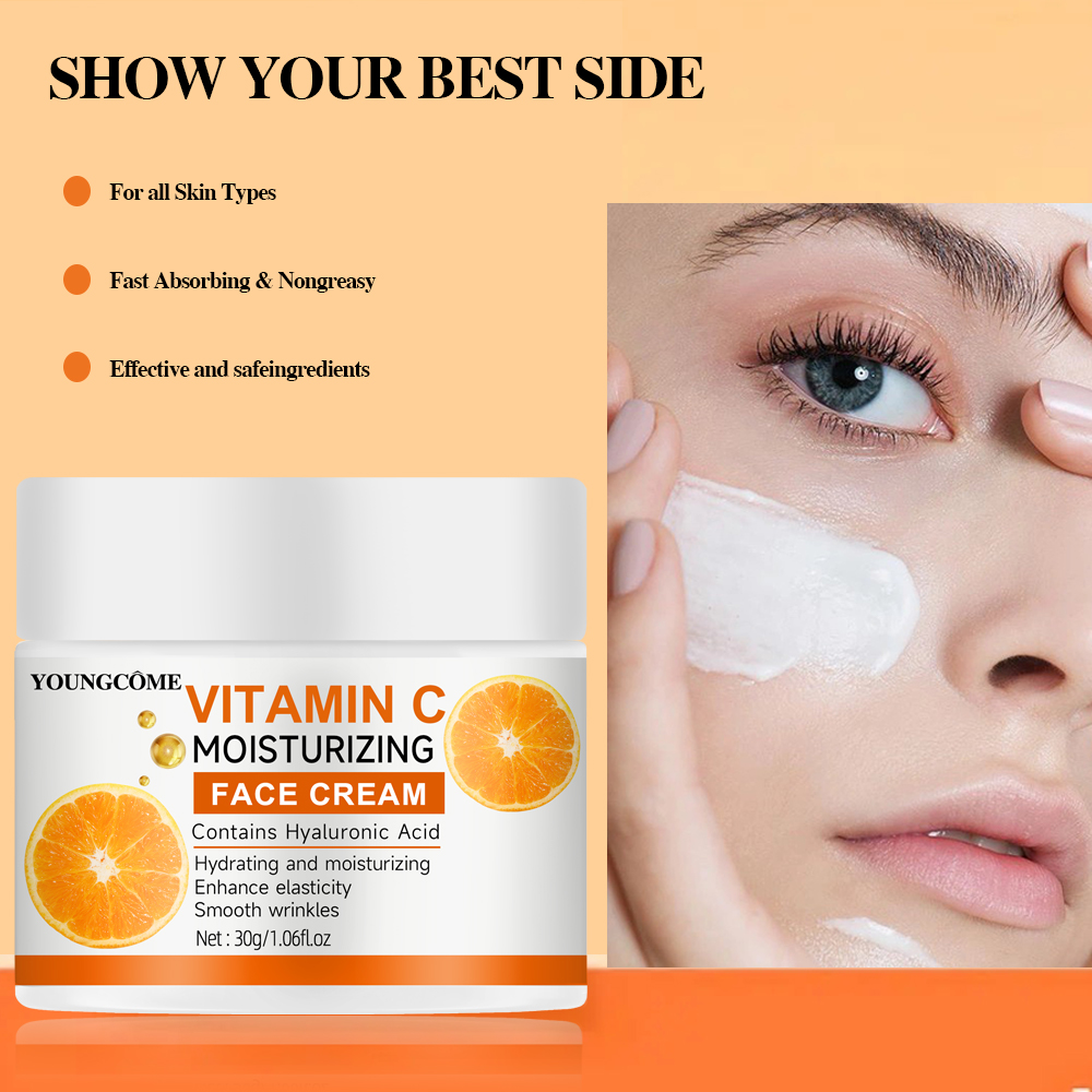 Hyaluronic Acid Facial Serum - C Vitamini Nemlendirici Krem Onarım Anti-aging