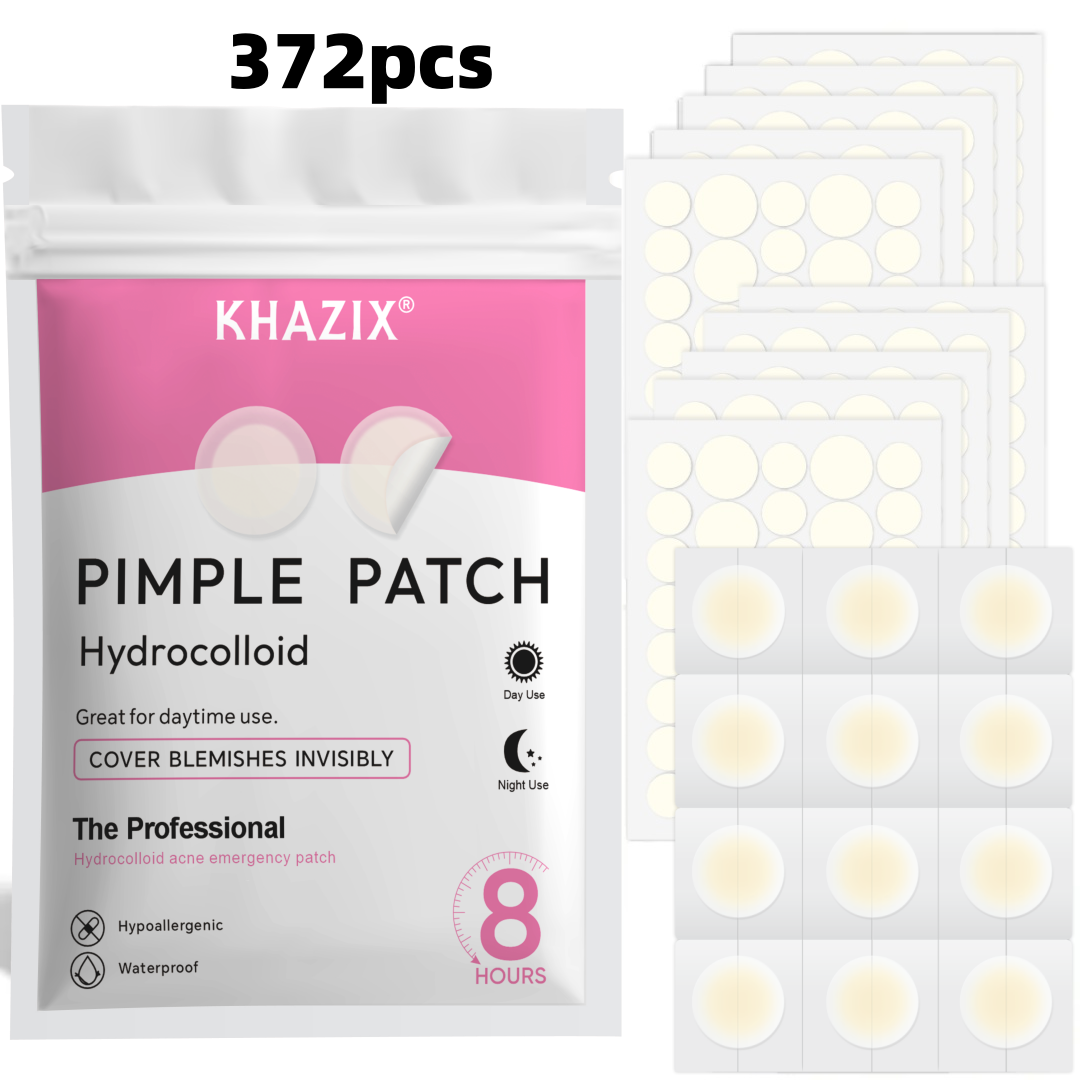 Hydrocolloid Pimple Patch - 372 Adet Hidrokolloid Akne Sivilce Bandı,