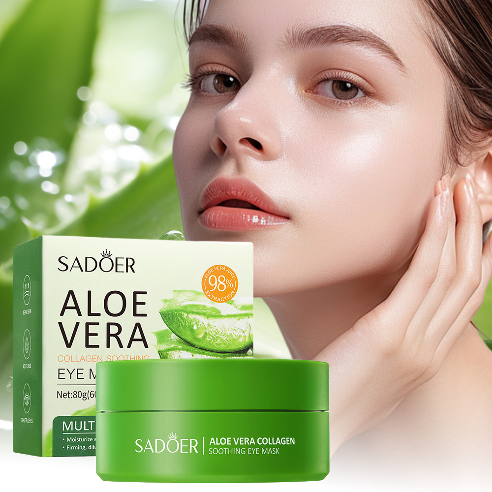 Collagen Under Eye Patches - SADOER Aloe Vera Kolajen Yatıştırıcı Göz