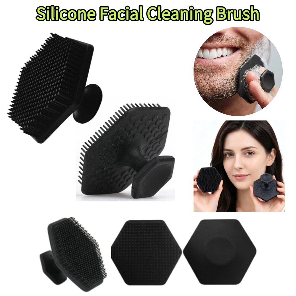Silicone Face Scrubber Electric - Erkekler için Silikon Yüz Temizleme Fırçası,