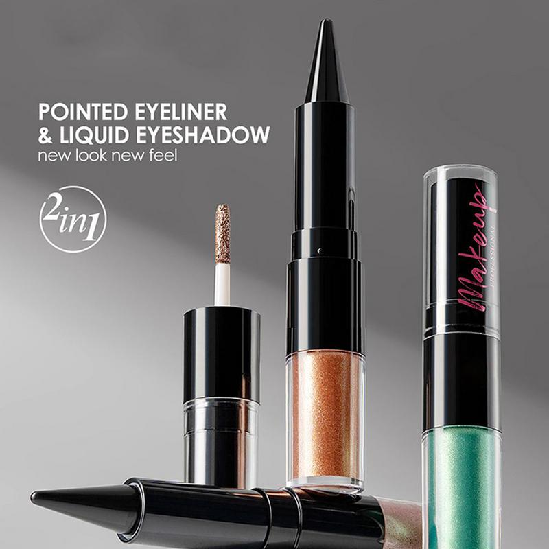 Waterproof Liquid Eyeliner Pen - 2'si 1 Arada Renkli Sıvı Göz