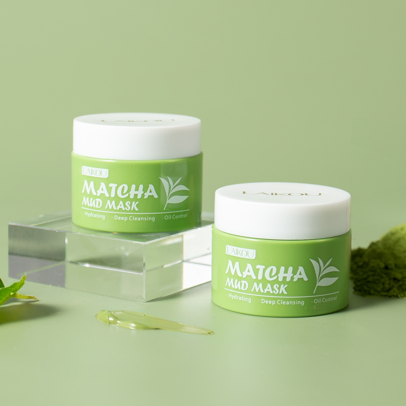 Green Tea Cleansing Clay Mask - LAIKOU Matcha Yeşil Çay Kil Maskesi