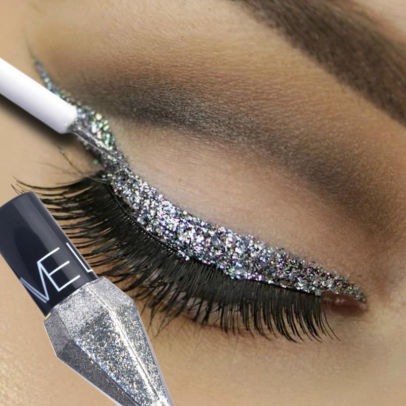 Waterproof Liquid Eyeliner Pen - Sedefli Glitter Elmas Likit Eyeliner Pırıltılı
