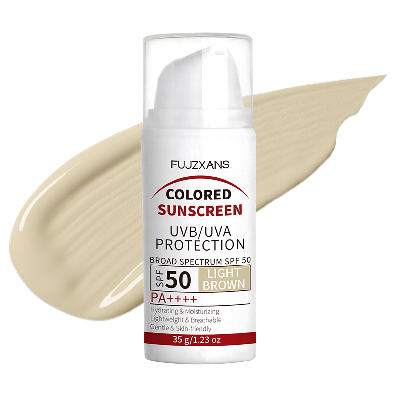Spf 50 Waterproof Sunscreen - Açık Kahverengi Renkli BB Krem SPF50-Titanyum