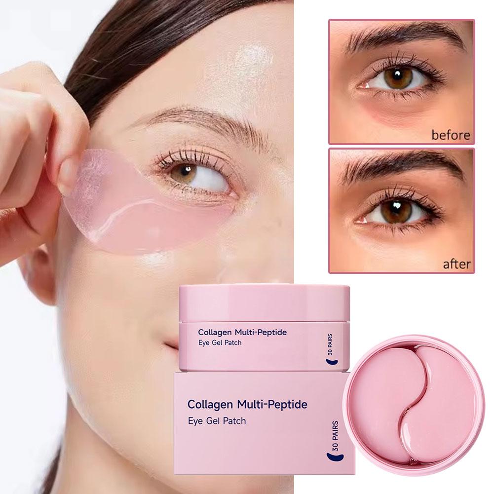 Collagen Under Eye Patches - Kolajen Çoklu Peptit Göz Maskeleri, Şişmiş