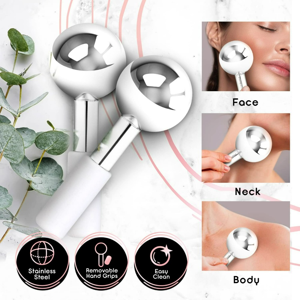 Face Ice Roller Puffiness - Cryo Yüz Masaj Aleti Buz Küreleri