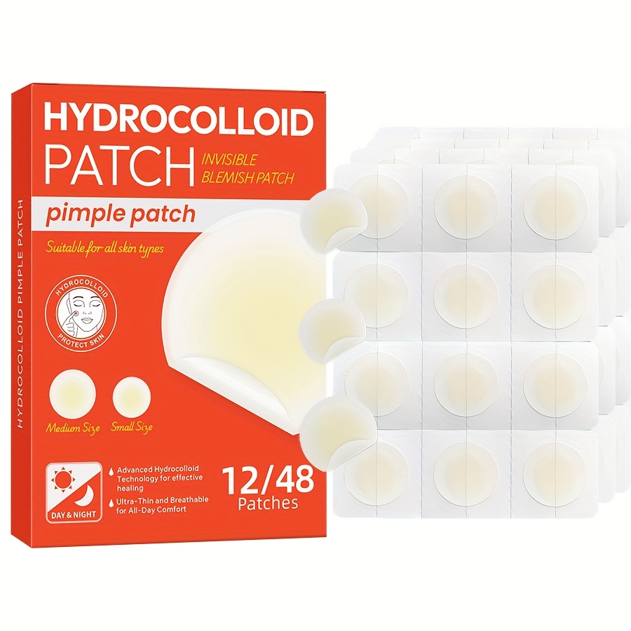 Hydrocolloid Pimple Patch - 48 Adet Hidrokolloid Akne Yaması Görünmez