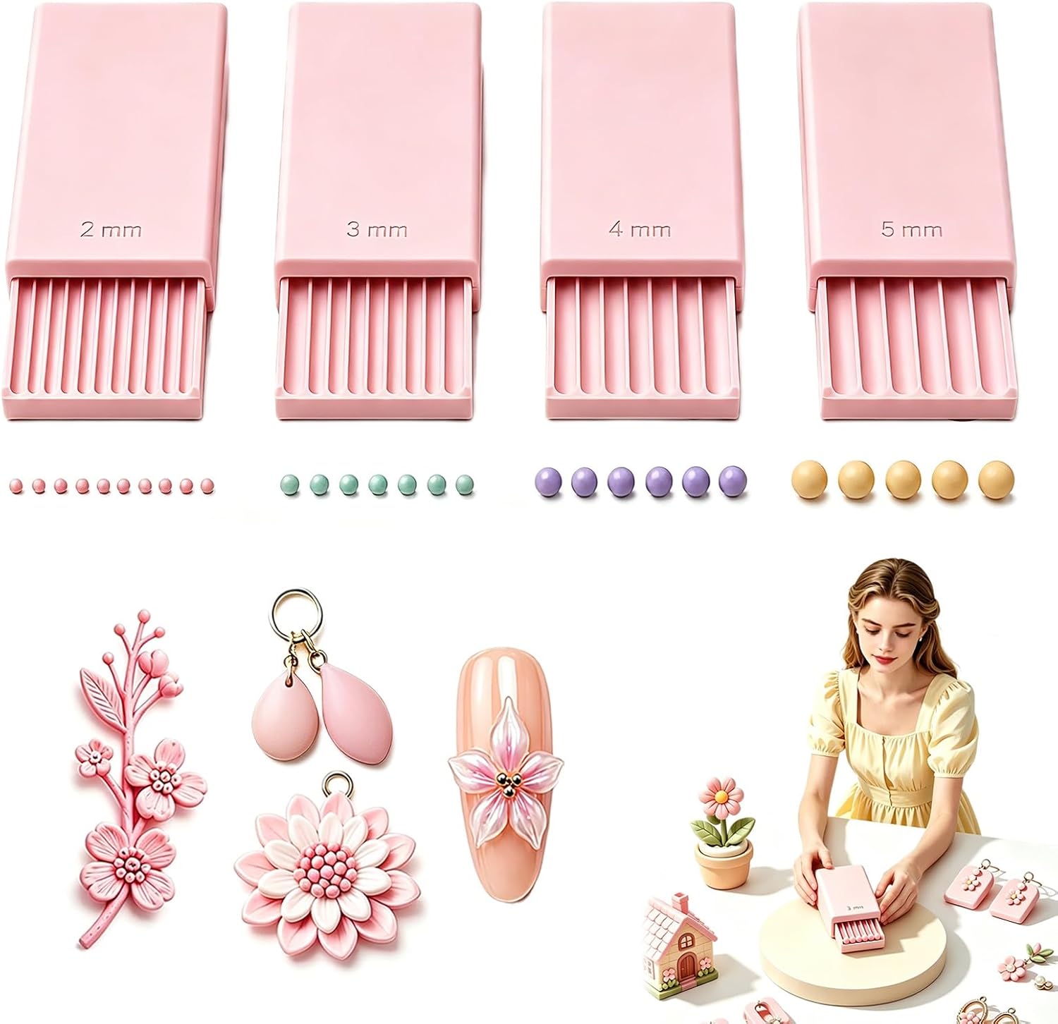 Nail Art - 3D Baskı Kil Jel Topu Yapma