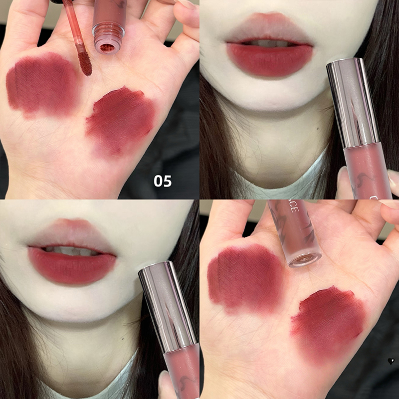 Matte Velvet Lip Tint Long Lasting - CACE Mat Kadife Kahverengi Sıvı Ruj