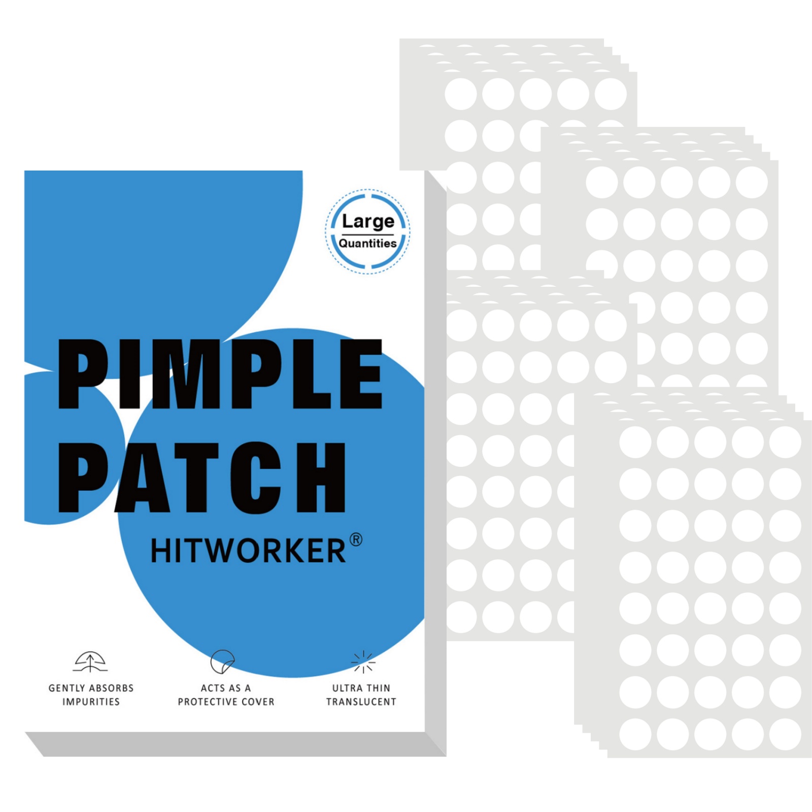 Hydrocolloid Pimple Patch - 800 Adet Hidrokolloid Akne Sivilce Bantları,