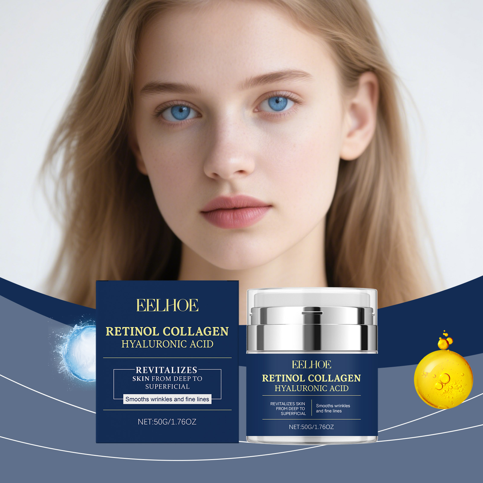 Retinol Anti Wrinkle Cream - EELHOE Retinol Kolajen Krem Kırışıklık Giderici