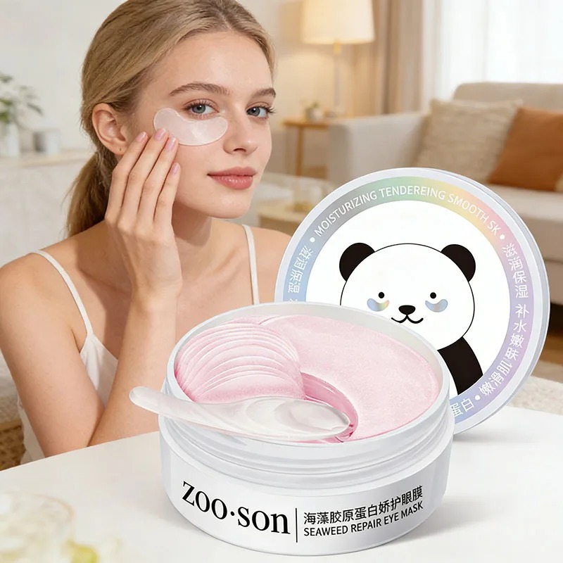 Collagen Under Eye Patches - 60 adet altın kristal kollajen göz
