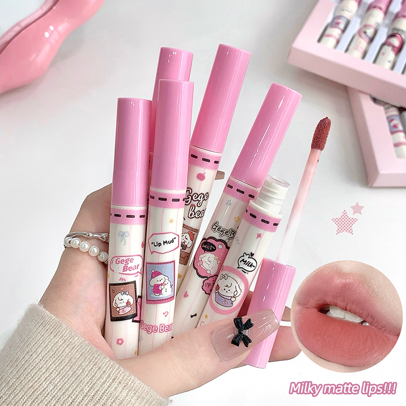 Gege Bear 6'lı Kadife Dudak Re - Matte Velvet Lip Tint Long Lasting incelemesi ve fiyatı