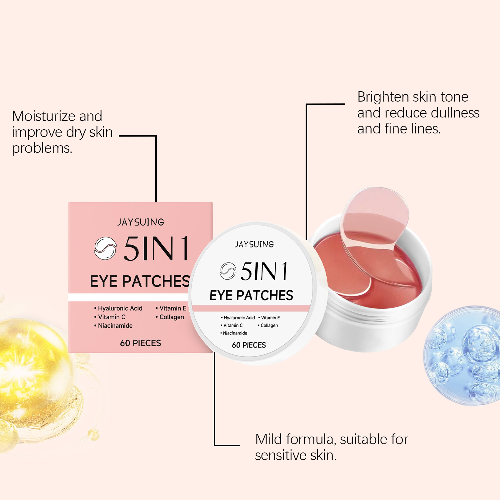 JAYSUING 5'i 1 Arada Gül Kokul - Collagen Under Eye Patches incelemesi ve fiyatı
