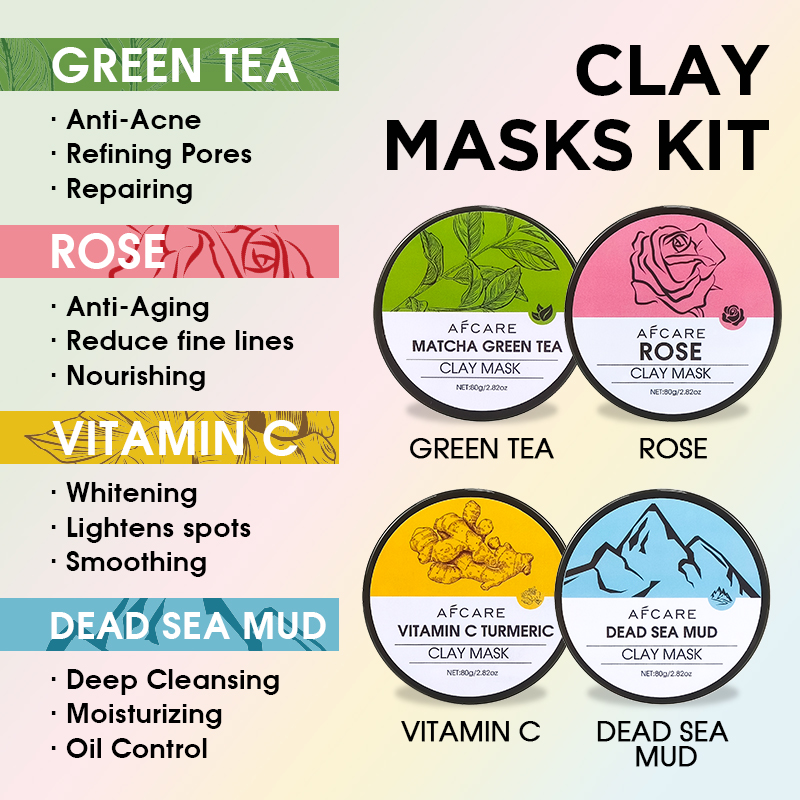 4 Parça Kil Yüz Maskesi Seti - - Green Tea Cleansing Clay Mask incelemesi ve fiyatı
