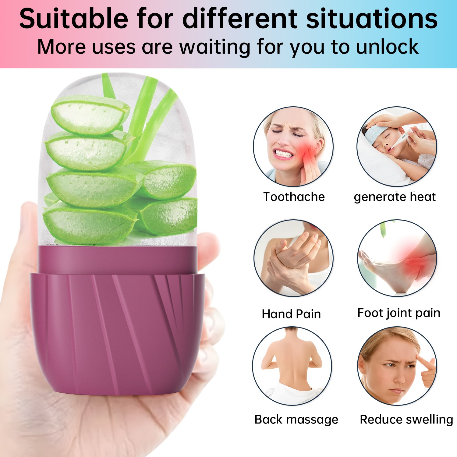 Estetik Çizgili Yüz Buz Kalıbı - Face Ice Roller Puffiness incelemesi ve fiyatı