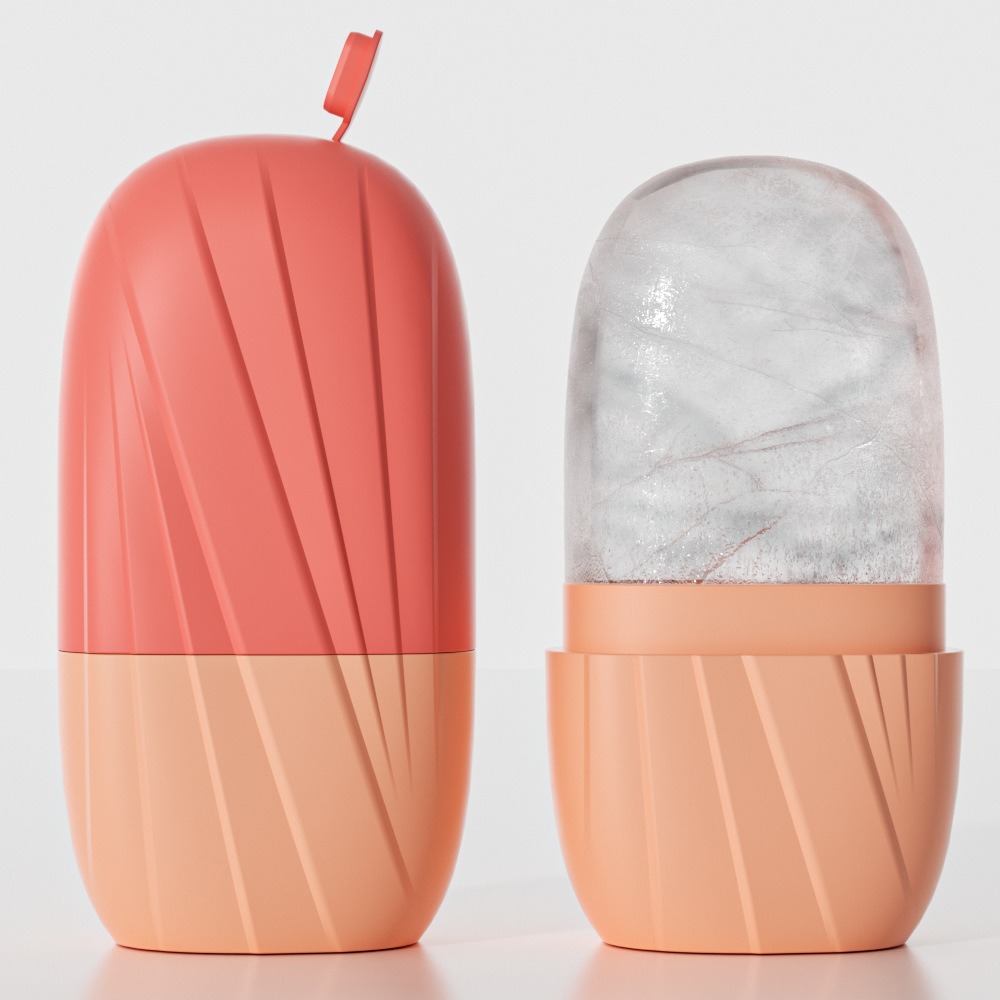 Estetik Çizgili Yüz Buz Kalıbı - Face Ice Roller Puffiness incelemesi ve fiyatı