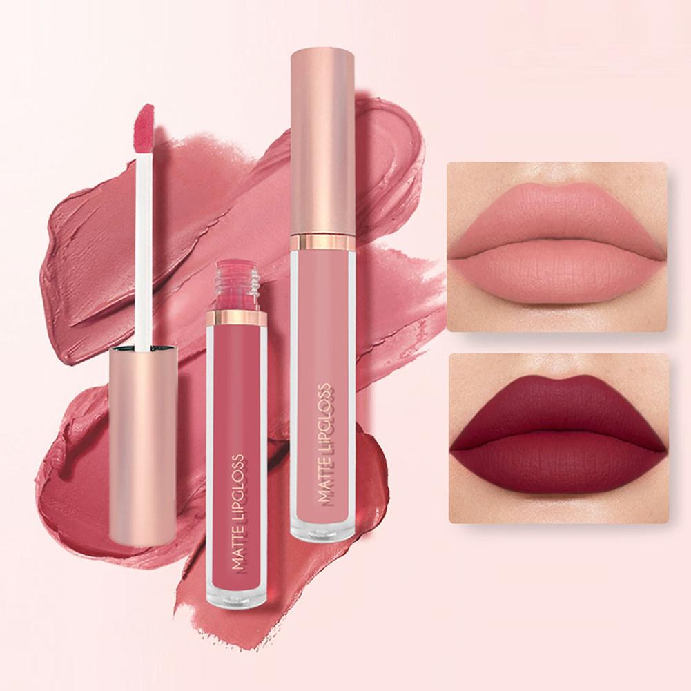 3 adet/takım Çıplak Dudak Parl - Matte Velvet Lip Tint Long Lasting incelemesi ve fiyatı