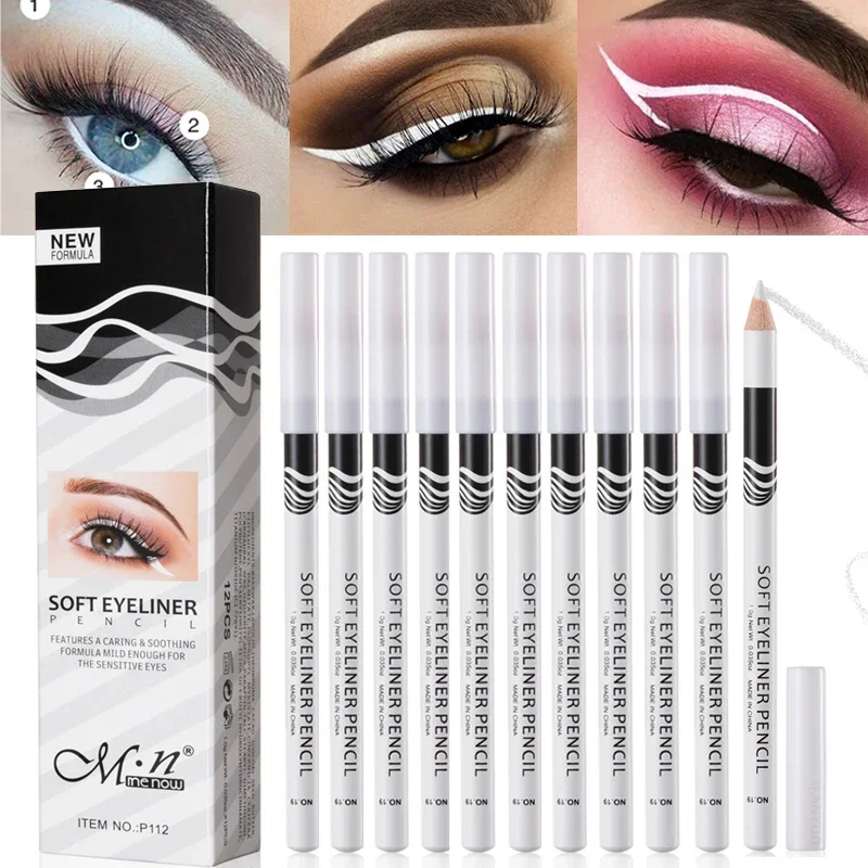 12 adet Beyaz Eyeliner Makyaj  - Waterproof Liquid Eyeliner Pen incelemesi ve fiyatı