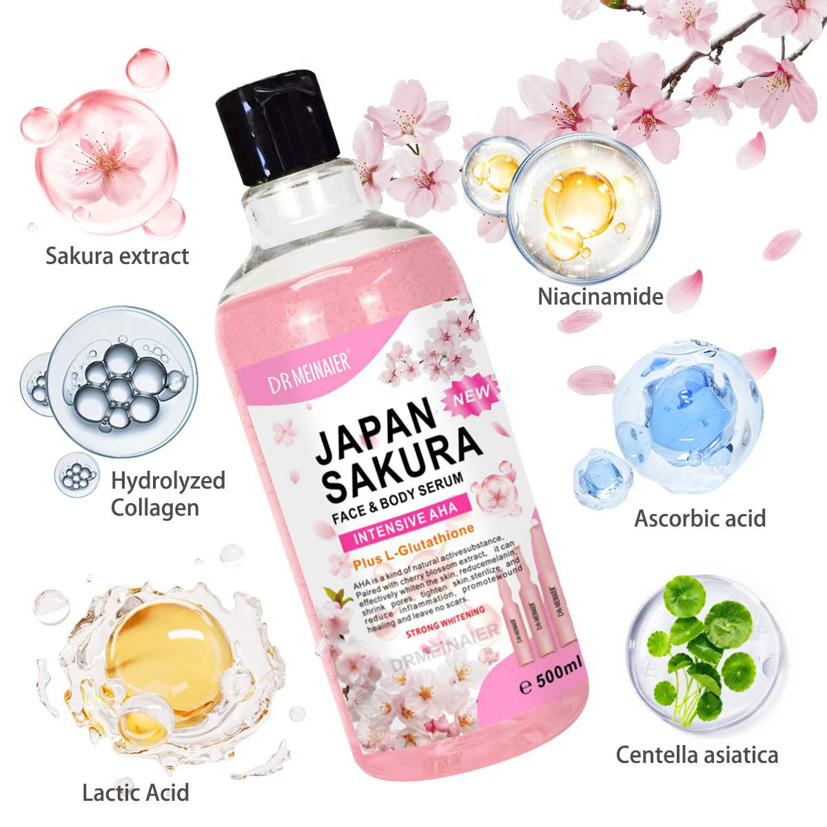 500 ml Japonya Sakura Yüz Vücu - Niacinamide Pore Shrinking Essence incelemesi ve fiyatı