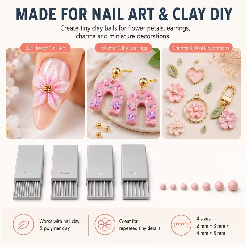 3D Baskı Kil Jel Topu Yapma Al - Nail Art incelemesi ve fiyatı