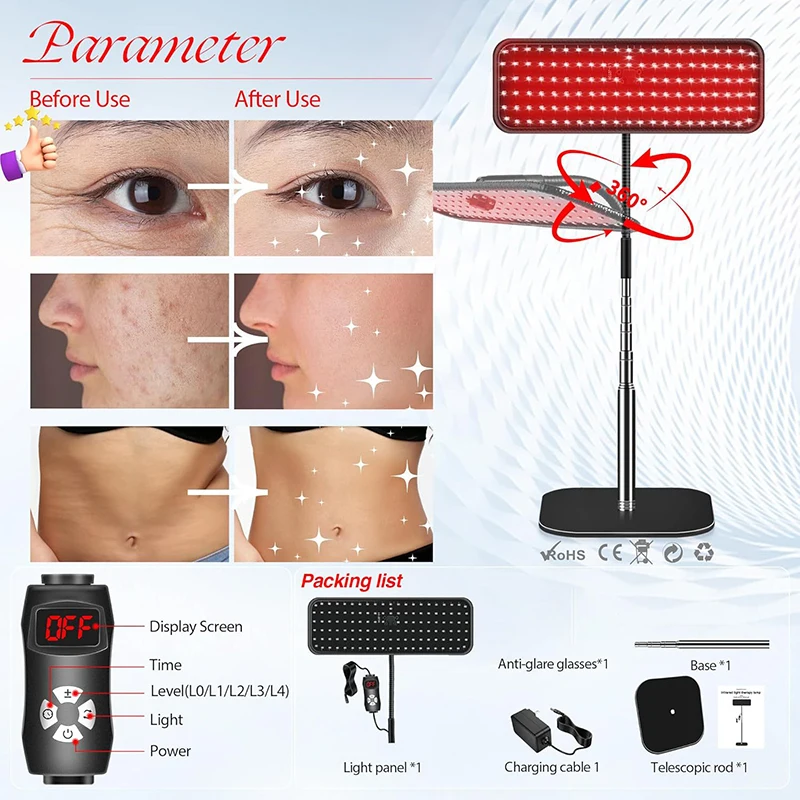 Yakın Kızılötesi Işık Paneli 6 - Led Light Therapy Face Mask incelemesi ve fiyatı