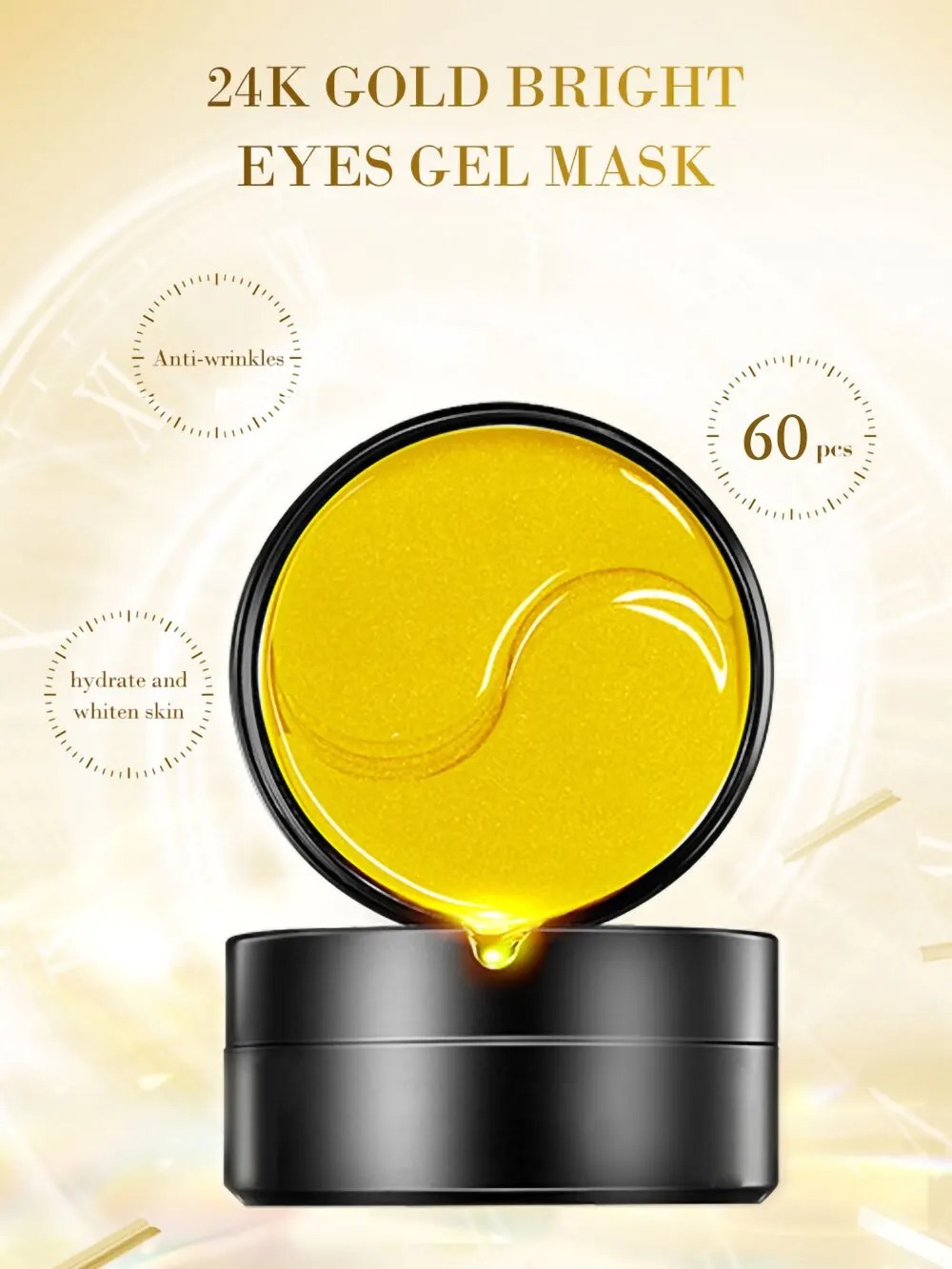 60 adet Altın Nemlendirici Göz - Collagen Under Eye Patches incelemesi ve fiyatı