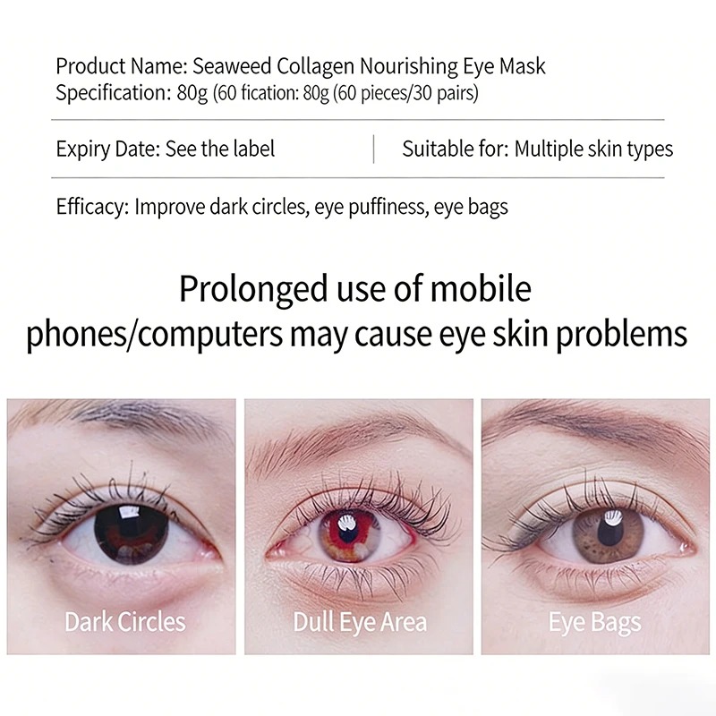 60 adet altın kristal kollajen - Collagen Under Eye Patches incelemesi ve fiyatı