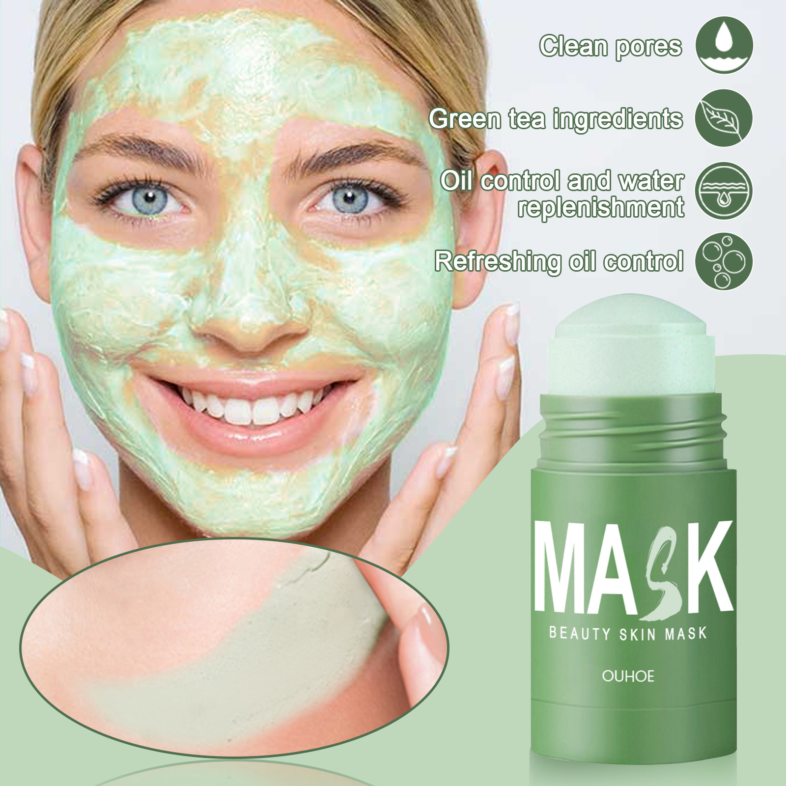 Yeşil Çay Katı Maske Stick - D - Green Tea Cleansing Clay Mask incelemesi ve fiyatı